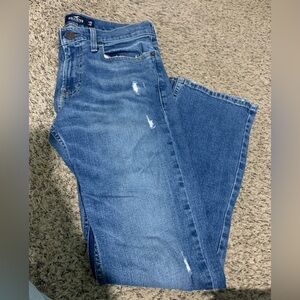 men’s hollister jeans bootcut distressed